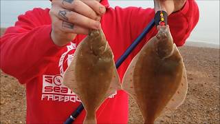 Fishing for plaice from the shore in Hastings Kent [upl. by Connett]