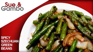 Chinese Spicy Szechuan Green Beans stir fry [upl. by Nuawaj]