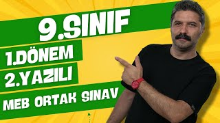 9SINIF  1Dönem 2Yazılı  MEB ORTAK SINAV  RÜŞTÜ HOCA [upl. by Ttennej493]