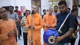 Gaur Aarti Kirtan at ISKCON Ghaziabad by Adi Karta Pr [upl. by Inor]