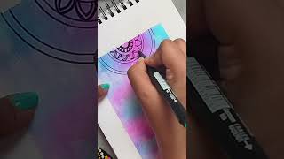 mandala mandalaart paintings colors colourmixing art drawing acrylicpainting easyart [upl. by Court255]