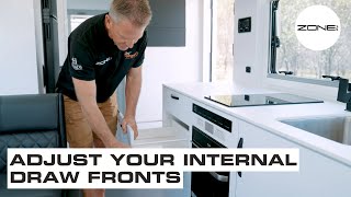 Zone RV Owners Guide  How to adjust the draw fronts in your Zone RV [upl. by Idnib550]