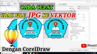 cara merubah gambar jpg ke vektor [upl. by Aninotna]