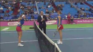 Fed Cup Highlights Russia 23 Czech Republic [upl. by Sito]