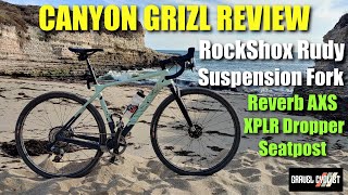 Canyon Grizl Review with RockShox Rudy Suspension Fork amp Reverb AXS XPLR Seatpost [upl. by Wang]