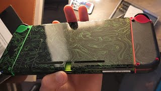 Dbrand Damascus acid nintendo switch skin [upl. by Eilra]