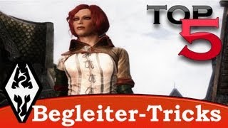 Skyrim  Die besten Tricks amp Glitches für Begleiter Top 5 [upl. by Nerac]