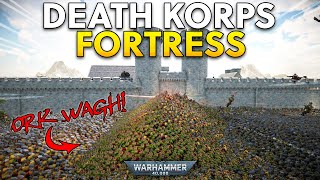 Death Korps made new Fortress Walls from ORKS  UEBS 2 Warhammer 40K [upl. by Dierdre]