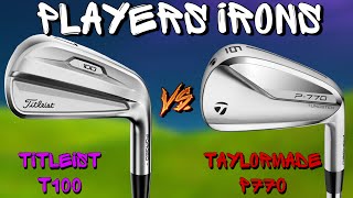 Whats the BEST PLAYERS IRON  Taylormade P770 vs Titleist T100 [upl. by Yadnus]