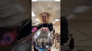 Static Electricity and Long Hair Science Experiment [upl. by Noeht]