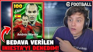 BEDAVA VERİLEN EPİC INIESTAYI DENEDİM😱  HARİKA TOP SÜRÜYO🔥 Efootball Mobile 25 [upl. by Syverson478]