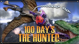 I have 100 Days in Ark The Hunted the HARDEST MOD [upl. by Yenittirb]