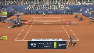 Carlos Alcaraz VS Nicolas Jarry  CORDOBA  Tennis Elbow 4  Gameplay [upl. by Weinert571]