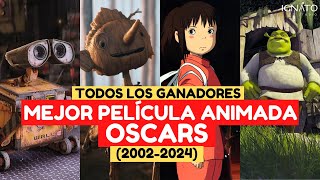 OSCARS GANADORES A MEJOR PELÍCULA ANIMADA 20022024 [upl. by Ailegave]