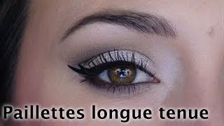 Comment appliquer des paillettes  Astuce maquillage [upl. by Nahamas]