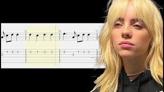 Billie Eilish  GOLDWING  Guitar Tabs Tutorial With Sheets [upl. by Hoffert]