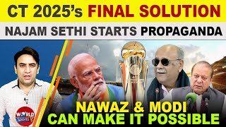 Najam Sethi starts new propaganda for India on ICC Champions Trophy 2025 [upl. by Adekahs]