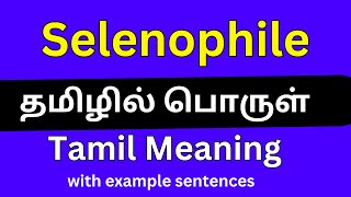 Selenophile meaning in TamilSelenophile தமிழில் பொருள் [upl. by Ramunni397]