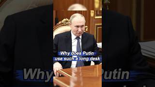 There are shocking implications behind why Putin uses such a long deskcelebrity foryou usa [upl. by Lauber90]