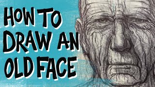 How to draw a face  then make it older [upl. by Gweneth]