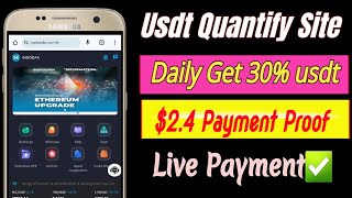 Best Usdt Robot income site Earn daily 10 Usdt instant Latest Usdt AI quantify platform [upl. by Kepner]