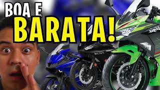 5 motos esportivas BARATAS para iniciar no mundo das CARENADAS [upl. by Vetter]