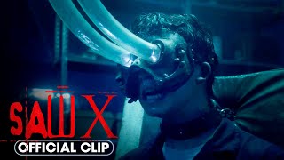 SAW X 2023 Official Clip – Eye Vacuum Trap – Tobin Bell Isan Beomhyun Lee [upl. by Anjanette]