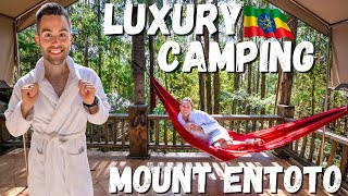 BEST Glamping in Addis Ababa  Entoto Park [upl. by Adnauqal]