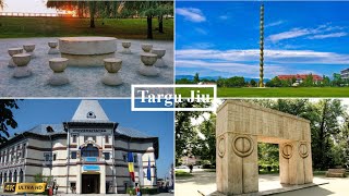 Driving Tour of Targu Jiu Scenic Drive Unveiling Brâncuși Art [upl. by Ynaffets]