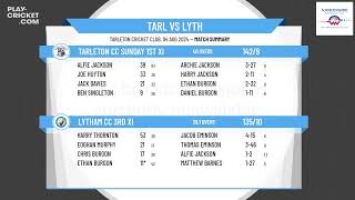 Tarleton CC Sunday 1st XI v Lytham CC 3rd XI [upl. by Elocan]