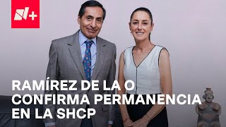 Bolsa Mexicana de Valores se recupera Ramírez de la O confirma que se quedará en la SHCP  En Punto [upl. by Avruch89]