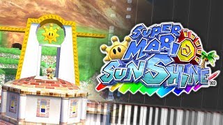 Super Mario Sunshine  Delfino Plaza Theme Piano Tutorial Synthesia [upl. by Sawyere]