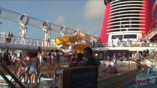 Full lap around Deck 11 of the Disney Dream cruise ship [upl. by Grishilde]