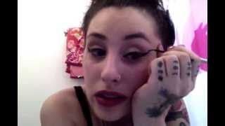 Kreayshawn doin her eyeliner for you guys [upl. by Shute]