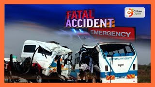 11 killed in accident involving Kenyatta University bus in Voi [upl. by Willner]