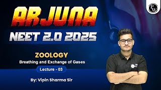 Breathing And Exchange Of Gases Lecturer 03  By Vipin Sharma Sir  Zoology [upl. by Ahsinac]