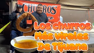 LOS CHURROS RELLENOS MÁS GRANDES Y VIRALES DE TIJUANA SABOR CON TRADICIÓN DE JALISCO [upl. by Neik100]