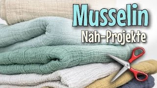 😯 4 einfache Projekte für Babys amp Kinder aus Musselin 🤩  Nähen ohne Schnittmuster  Nähtinchen [upl. by Ragen287]