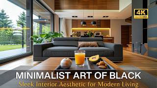 Elegant Minimalist Art of Black Creating Sophisticated amp Sleek Interior Aesthetic for Modern Living [upl. by Ardnuaed457]