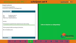 Staatsexamen B1  Examenopgaven Set 9 – Schrijven [upl. by Aitekram606]