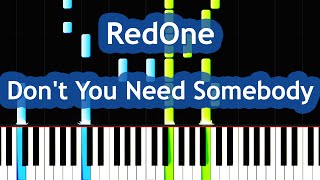 RedOne  Dont You Need Somebody Piano Tutorial ft Enrique Iglesias R City Serayah amp Shaggy [upl. by Hutchison]