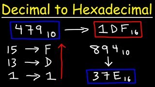 How To Convert Decimal to Hexadecimal [upl. by Amber707]