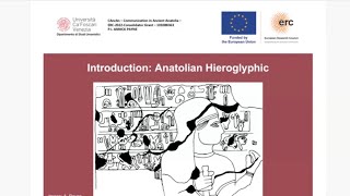 Annick Payne — Classifiers in the Anatolian Hieroglyphic Script [upl. by Edyak]