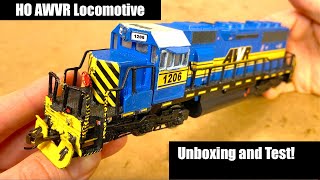 HO Scale Unstoppable Locomotive Unboxing  AWVR 1206 [upl. by Eibbob32]