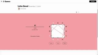 AI Solve New York Times Daily Letter Boxed Puzzle 1172024 ASMR [upl. by Adahsar]