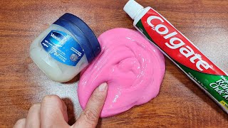 NO GLUE TOOTHPASTE VASELINE SLIME  How to make Jiggly Slime with Colgate Toothpaste [upl. by Odlaner310]