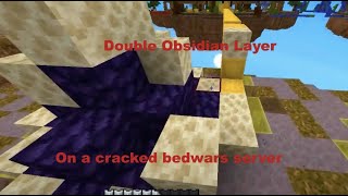 Getting Double Obi Layer On A Cracked Bedwars Server [upl. by Ennaisoj]