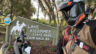 Central Florida Dual Sport Ride and Camping Lake Kissimmee State Park [upl. by Wittie769]