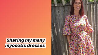 Sharing my myosotis dress collection  a peek into my wardrobe [upl. by Ultima]