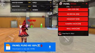 PAINEL AIMBOT👻XIT EXTERNAL PURO IPHONEANDROID HEADTRICK 100 HS✅☠️ipa antban regedit mobile gratis [upl. by Atisusej607]